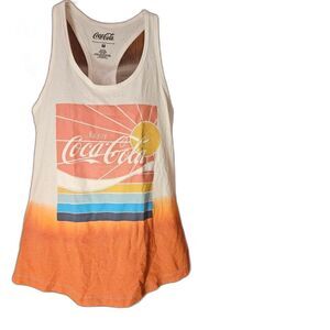 Coca-Cola Tie Dye Racerback Tank M NWOT | Retro Soda Pop Festival Summer Top
